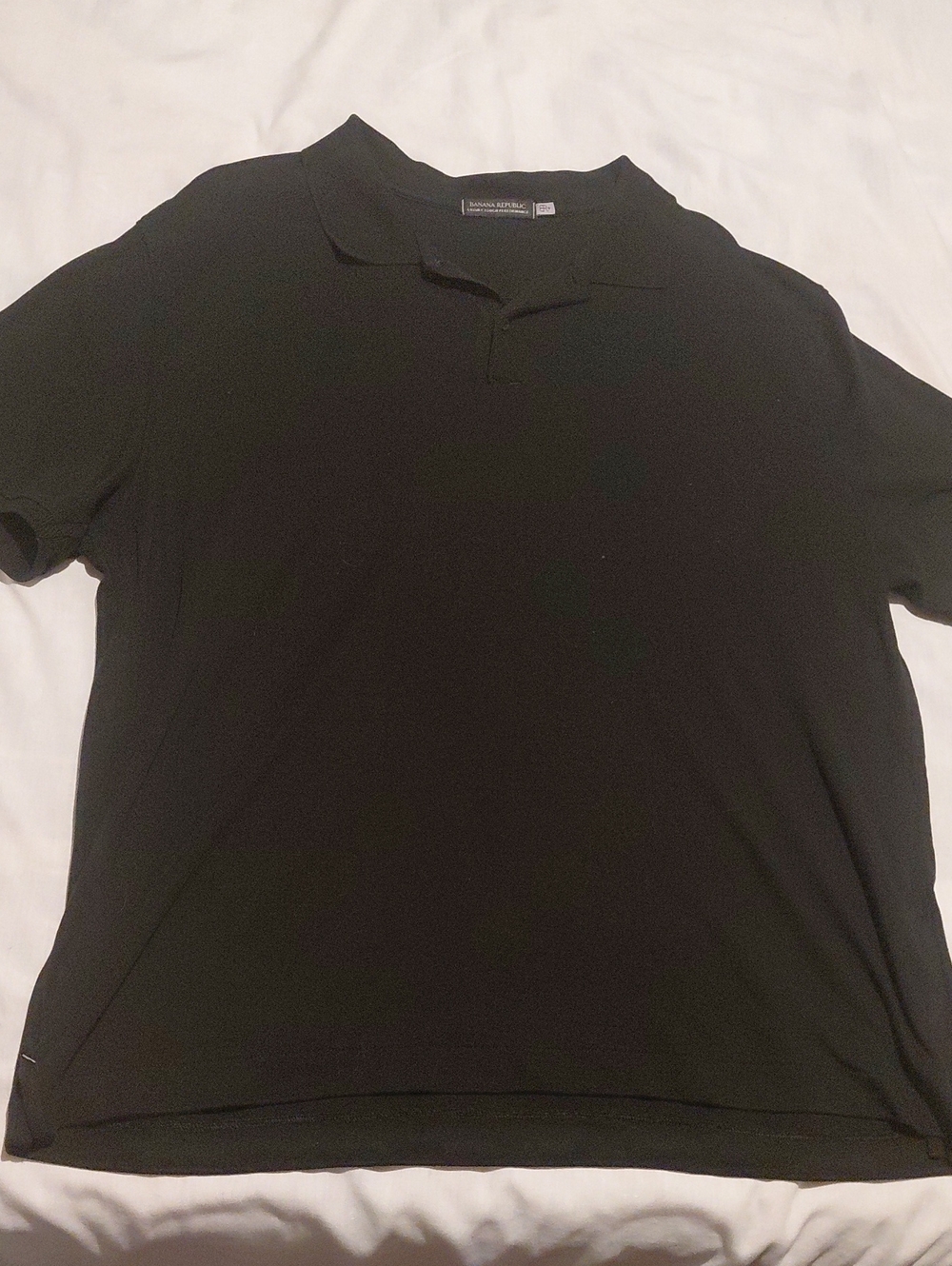 Banana Republic Black Men’s Luxury Touch Polo with Classic Collar Mens XL